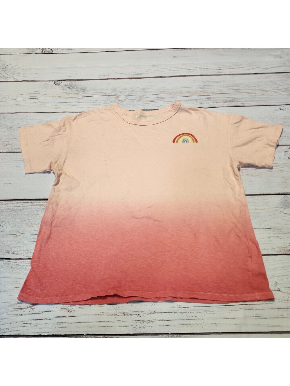 American Eagle Ombre Rainbow T-Shirt Size S/P